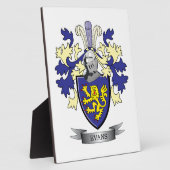 Plaque Photo Evans Family Crest (Côté)