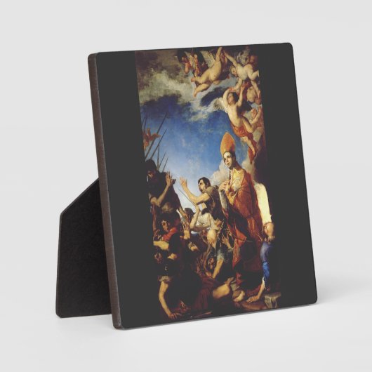 Plaque Photo Évêque de Saint Januarius de Bénévent (Recto)