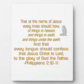 Plaque Photo Every Knee (Devant)