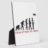 Plaque Photo évolution de l'homme contrôlant le drone (Côté)