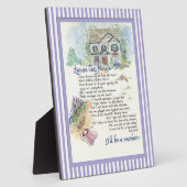 Plaque Photo Excusez cette maison Calligraphie - Audrey Jeanne (Côté)