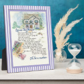 Plaque Photo Excusez cette maison Calligraphie - Audrey Jeanne (Côté)