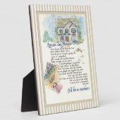 Plaque Photo Excusez cette maison Calligraphie - Audrey Jeanne (Côté)