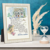 Plaque Photo Excusez cette maison Calligraphie - Audrey Jeanne (Côté)