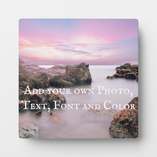 Plaque Photo Exemple : Ajoutez votre propre photo, texte, polic (Devant)