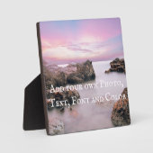 Plaque Photo Exemple : Ajoutez votre propre photo, texte, polic (Recto)