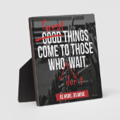 Plaque Photo Exercice de musculation Mots Motivationnels (Recto)