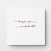 Plaque Photo Exodus 14:14, le LORD veut combattre pour toi, (Devant)