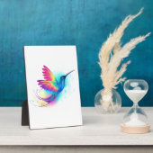 Plaque Photo Exotic Rainbow Hummingbird (Côté)