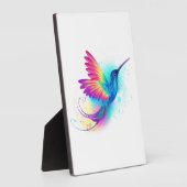 Plaque Photo Exotic Rainbow Hummingbird (Côté)