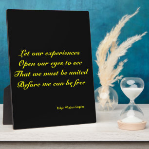 Plaque Photo Expérience afro-américaine