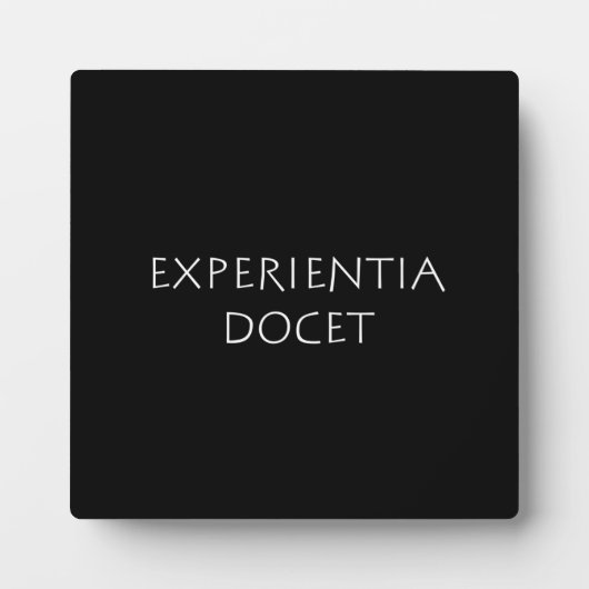 Plaque Photo Expérience docet (Devant)