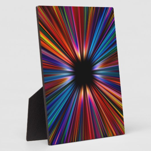 Plaque Photo Explosion colorée de starburst (Côté)