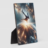 Plaque Photo Explosion de rupture galactique dans l'espace prof (Côté)