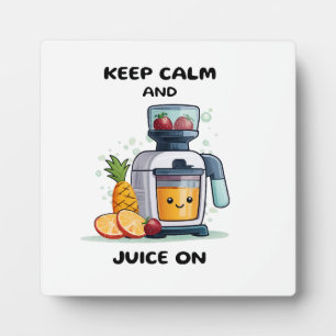 Plaque Photo Extracteur de jus de fruits Gardez votre calme et