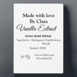 Plaque Photo Extrait de vanille fait maison ajouter les ingrédi<br><div class="desc">Conception</div>