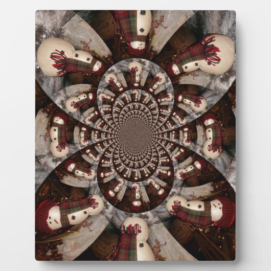 Plaque Photo Extraordinaire Snowman (Devant)