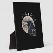 Plaque Photo F-Caw-F Bird Crow Minimal Clean (Côté)