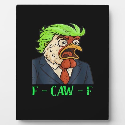 Plaque Photo F-Caw-F Chicken Essential Simple Clean (Devant)