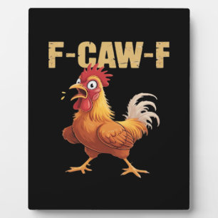 Plaque Photo F-Caw-F Corbeau Humour Gothique Drôle