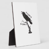 Plaque Photo F-Caw-F Crow Pun Funny Bird Cawing Grunge Creative (Côté)