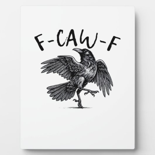 Plaque Photo F Caw F Crow Retro Classic Style (Devant)