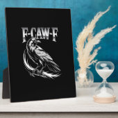 Plaque Photo F-Caw-F Crow Womens Trendy Casual (Côté)