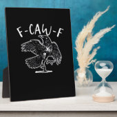 Plaque Photo F-Caw-F Drôle Tendance (Côté)