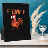 Plaque Photo F Caw F Funny Chicken Classic Trendy Modern Style (Côté)