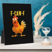Plaque Photo F Caw F Funny Chicken Meme Trendy Modern Style (Côté)