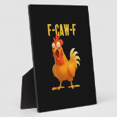 Plaque Photo F Caw F Funny Chicken Meme Trendy Modern Style (Côté)
