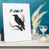 Plaque Photo F-Caw-F Funny Crow (Côté)