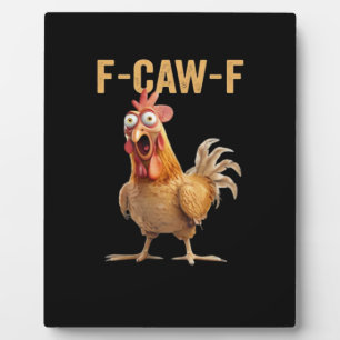 Plaque Photo F-Caw-F Poulet Classique Créatif Décontracté