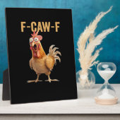 Plaque Photo F-Caw-F Poulet Classique Créatif Décontracté (Côté)