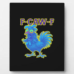 Plaque Photo F-Caw-F Poulet Classique Créatif Décontracté