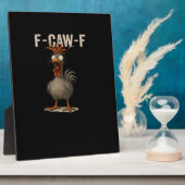 Plaque Photo F-Caw-F Poulet Rétro Classique (Côté)