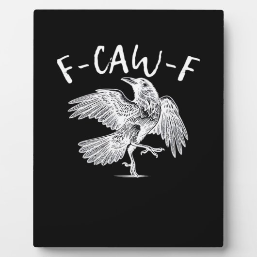 Plaque Photo F-Caw-F Raven Retro Classique (Devant)