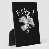Plaque Photo F-Caw-F Raven Retro Classique (Côté)