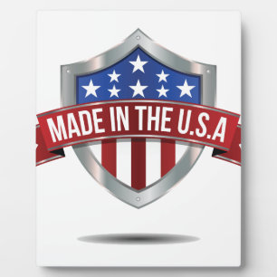 Plaque Photo Fabriqué aux Etats-Unis