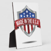 Plaque Photo Fabriqué aux Etats-Unis (Côté)