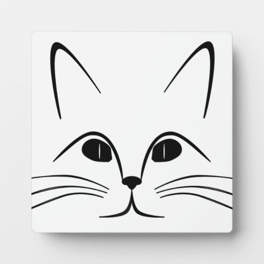PLAQUE PHOTO FACE CAT (Devant)