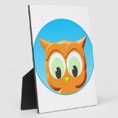 Plaque Photo Face D'Une Petite Chouette (Côté)