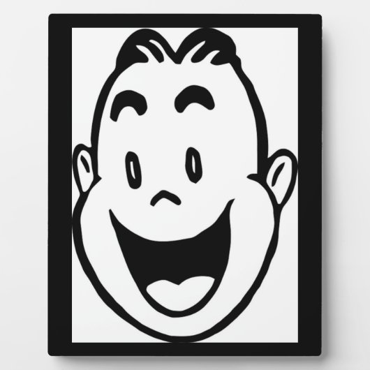 PLAQUE PHOTO FACE HEUREUSE (Devant)