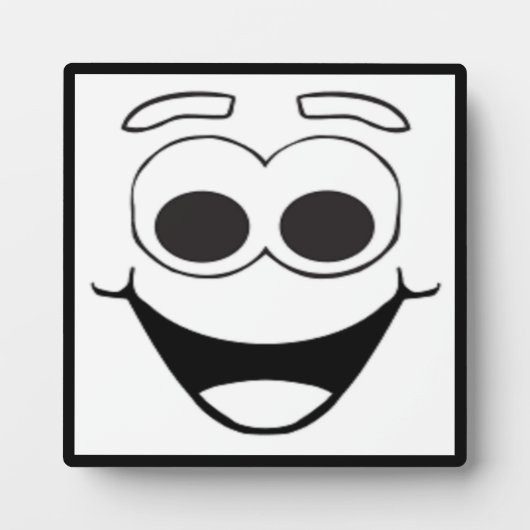 PLAQUE PHOTO FACE HEUREUSE (Devant)