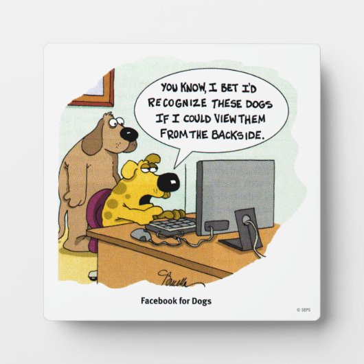 Plaque Photo Facebook pour Dogs (Devant)