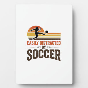 Plaque Photo Facilement Distrait Par Le Football Design De T-Sh