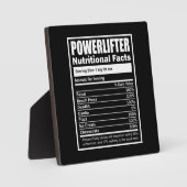 Plaque Photo Facteurs nutritionnels de Powerlifter, Powerlifter (Recto)