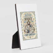 Plaque Photo Facture Jésus Dette Annulée Facture Jésus Dette Pe (Côté)