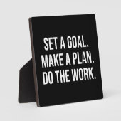 Plaque Photo Faire Le Travail - Succès Hustle Gym Motivationnel (Recto)