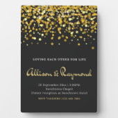 Plaque Photo faire-part de mariage (Devant)